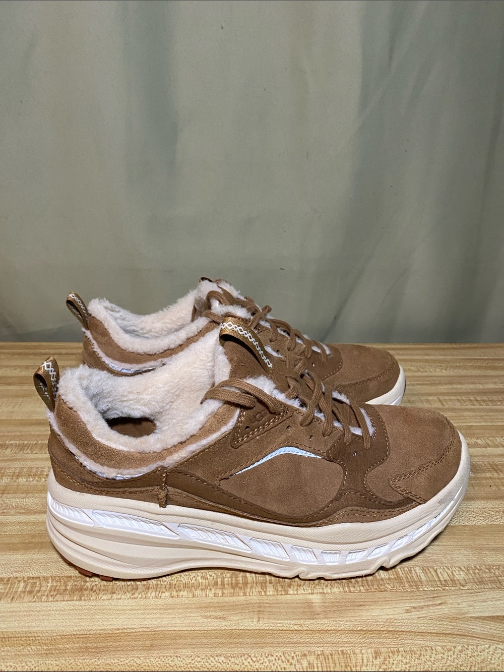 UGG CA805 Spill Seam Sneakers  Brown Chestnut men’s 10